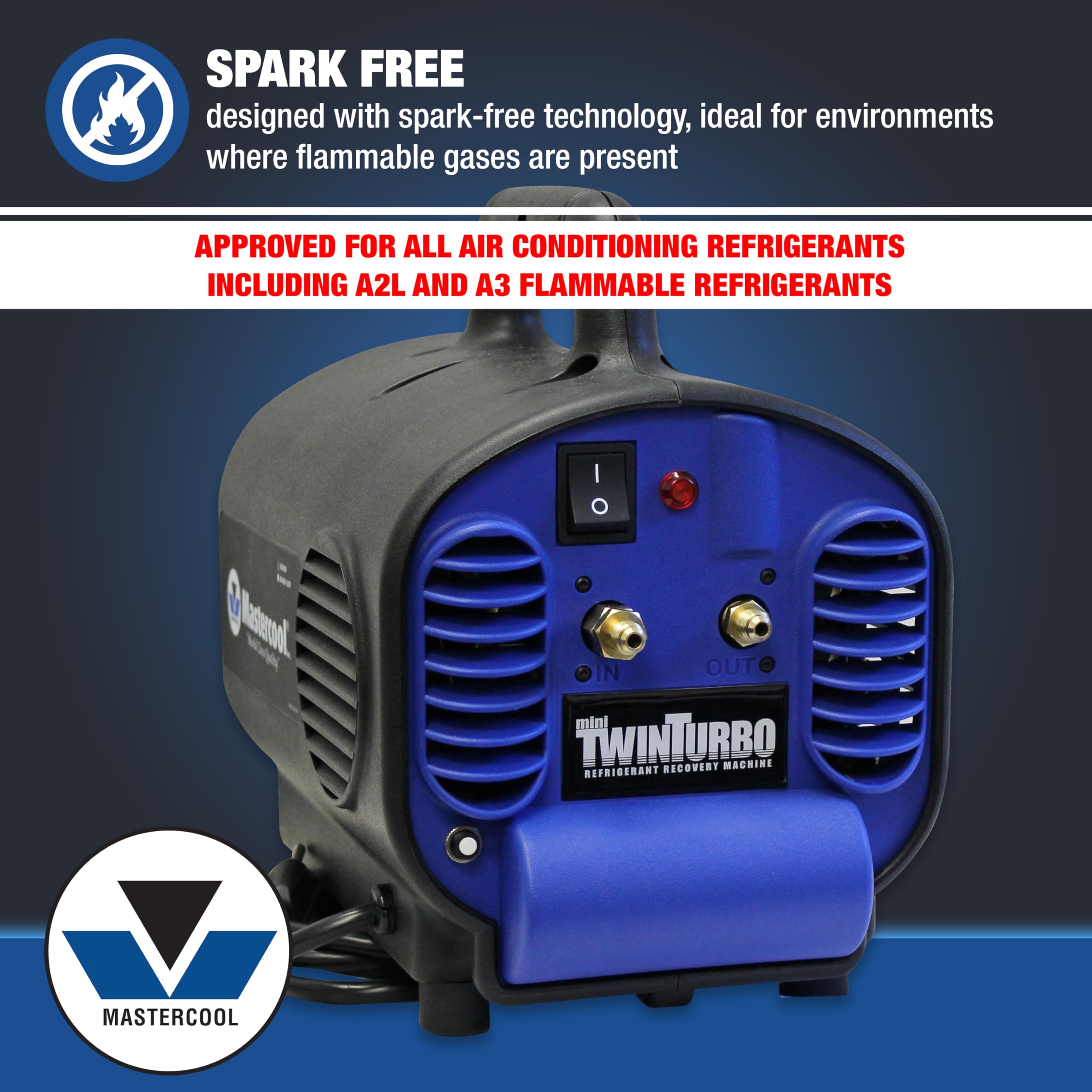 ブルーヒーター Amazon.com: Mastercool 69400-CON Refrigerant Recovery Machine