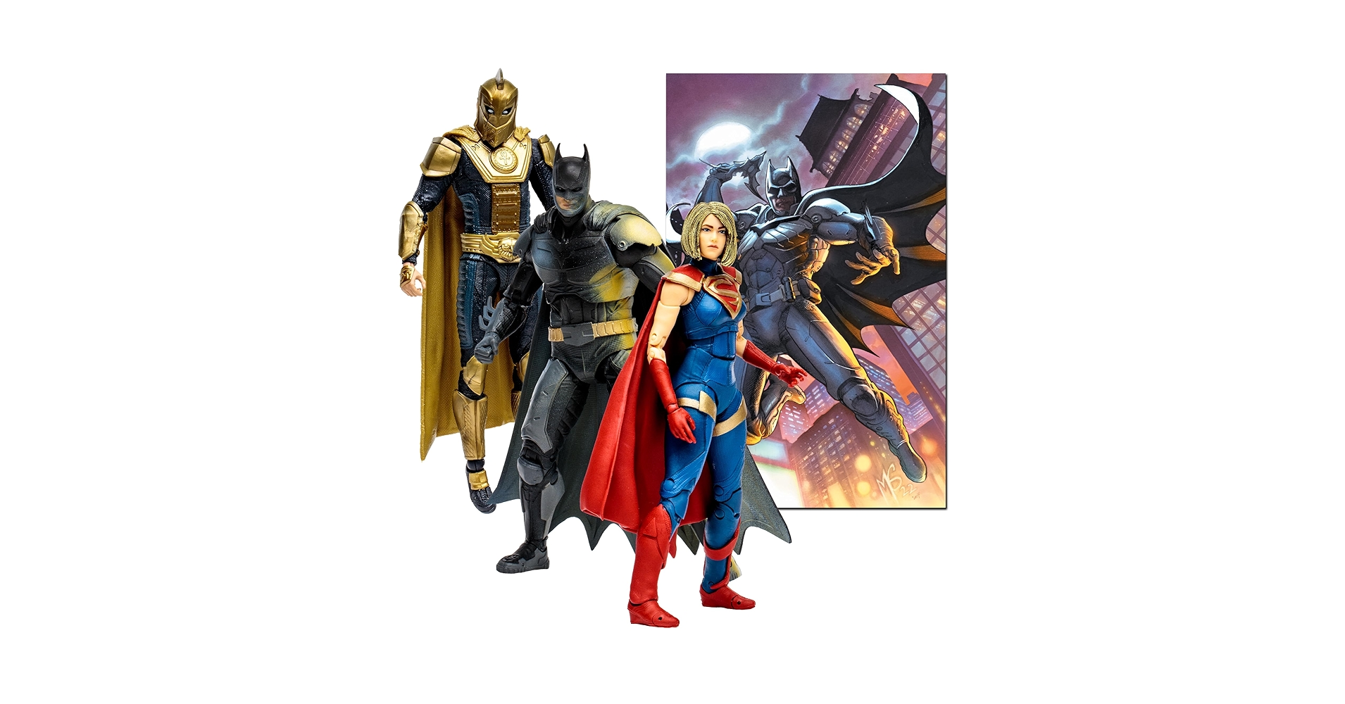 DCマルチバース スーパーガール　バットマン ドクターフェイト Amazon.com: McFarlane Toys - DC Multiverse Batman, Supergirl