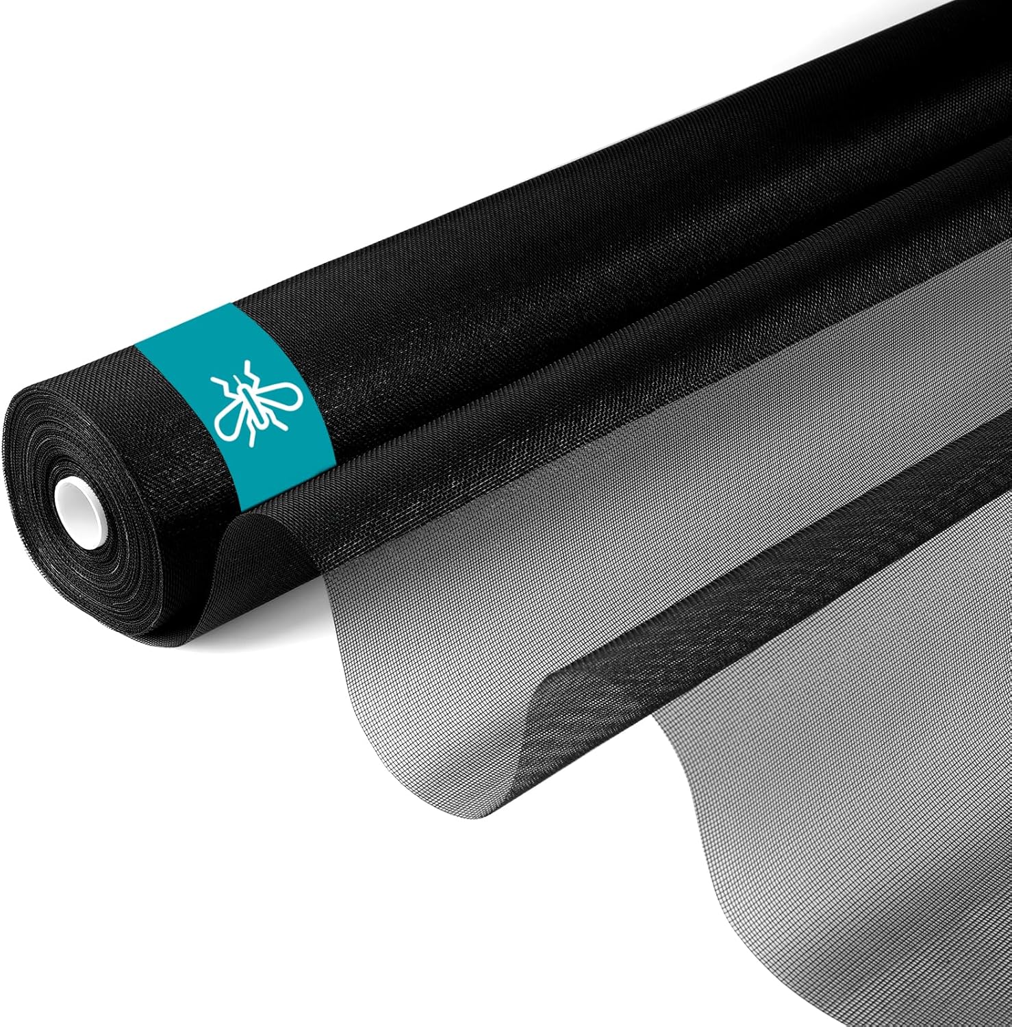 Window Screen,72IN x 100FT (18x16 Mesh) Fiberglass Screen Mesh Roll,Black Window Screen Replacement for Patio,Porch,Door and DIY Projects