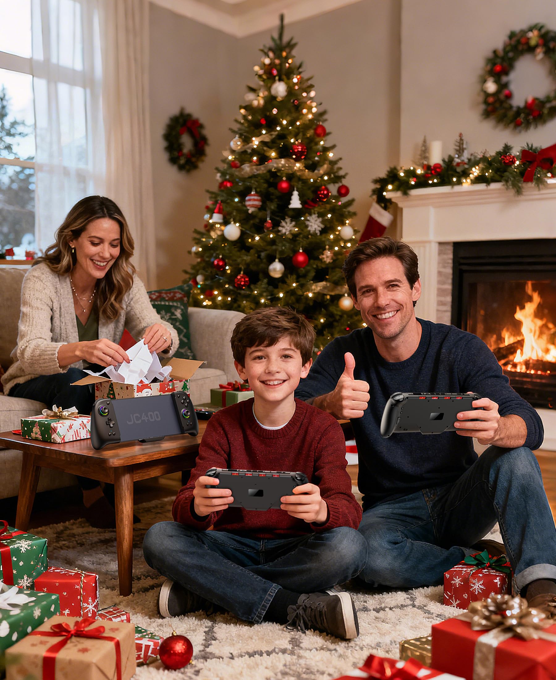 Mando inalámbrico Switch 2, mando pro con joystick de efecto Hall, mando de una pieza para Switch 2 Joy Con, mando de repuesto con RGB/4 ranuras para tarjetas/eje giroscópico/Turbo/Vibración dual - 3