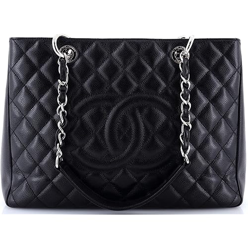 Chanel, Pre-Loved Grand Shopping Tote Quilted Calfskin, Black
