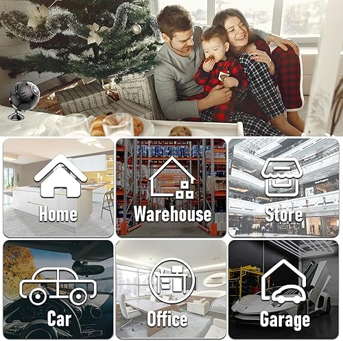 Miniatura 2 de Mini cámara espía WiFi inalámbrica oculta pequeña niñera cámara de vigilancia de seguridad para el hogar cámara interior con teléfono APP control