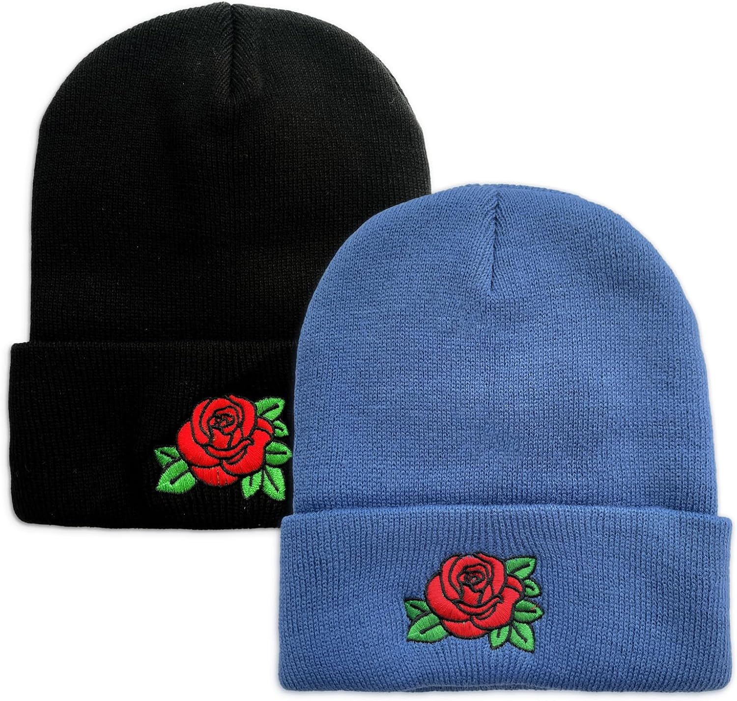 AZJ Beanie for Men Women Black Beanie Hat Soft Winter Cuffed Beanies Skull Caps Knit Hats