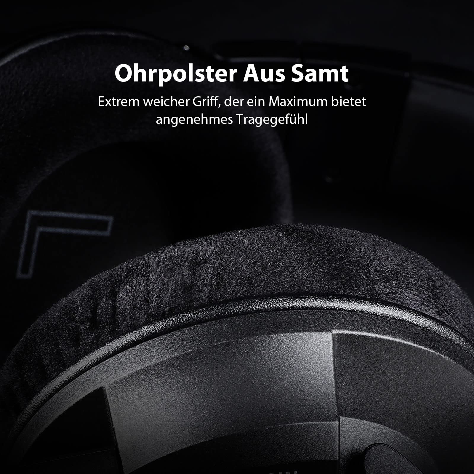 OneOdio offener Studio Kopfhörer mit Kabel Over-Ear mit 250 Ohm, Monitor 80 Headphones für Mixing, Mastering, Editing, Ohrpolster aus Samt, Abnehmbares Kabel(3.5mm/6.35mm link), Schwarz