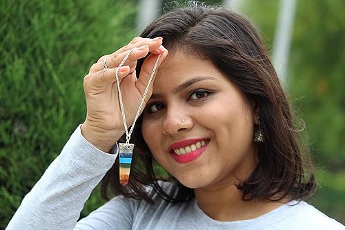 Miniatura 5 de Jet Chakra - Dije plano unido con folleto gratuito para terapia de Jet International Crystal Granate, cabujón, reiki, curación, radiestesia,