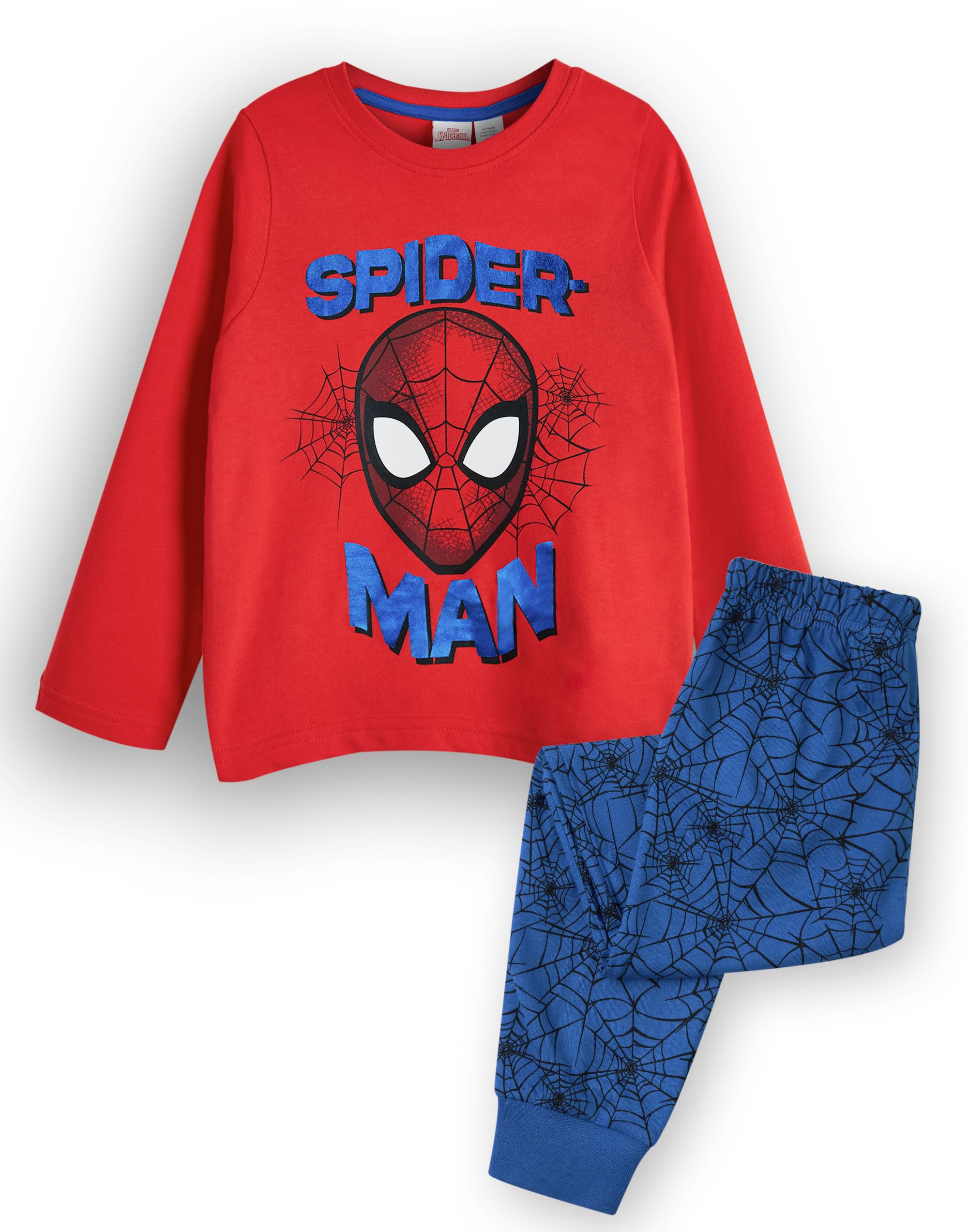 Marvel Boys Spiderman Pyjama Set 5-6 Years Blue