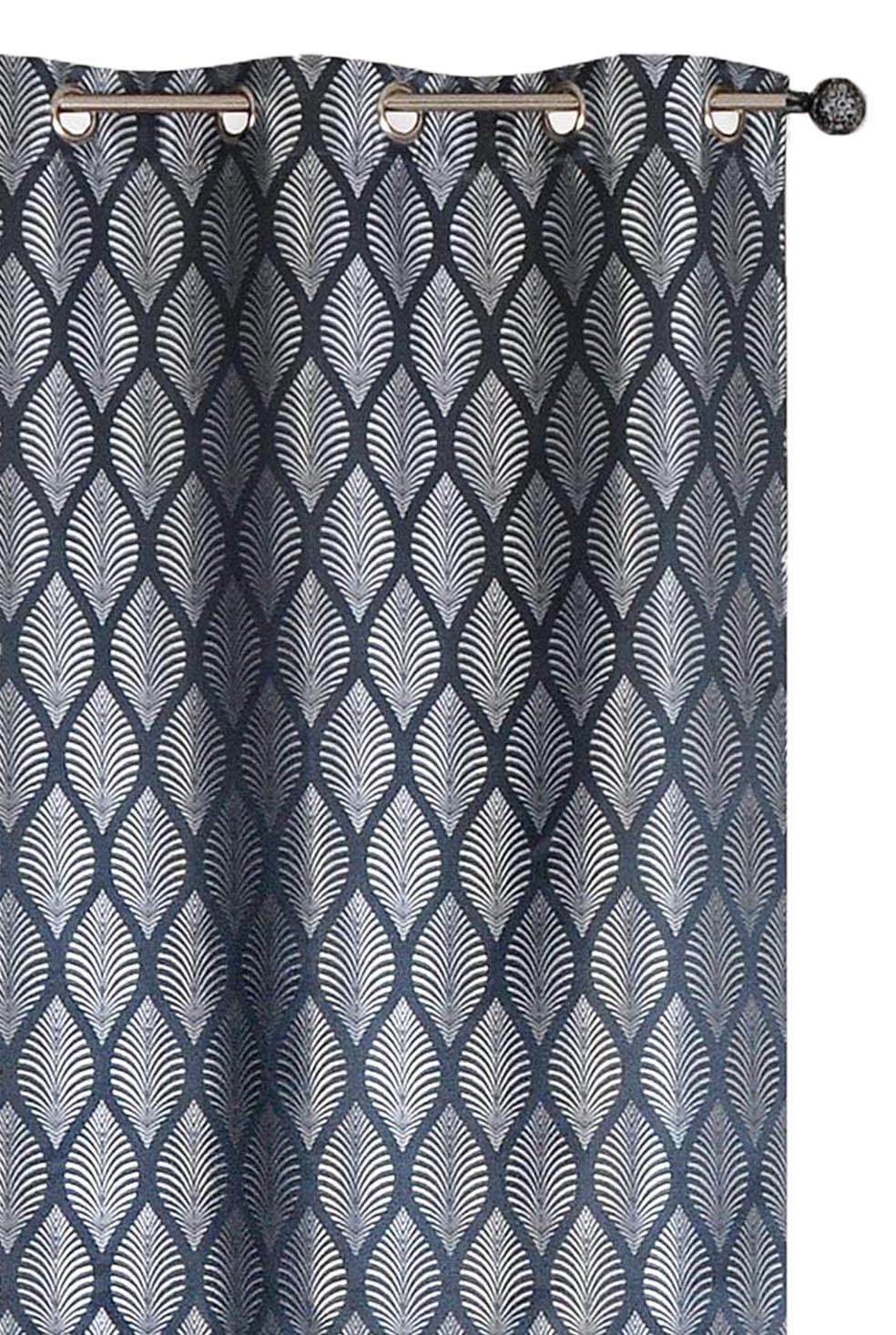 Atout Ciel Rideau Fantaisie 100% occultant à œillets 140x240cm prêt a Poser, Gris Anthracite
