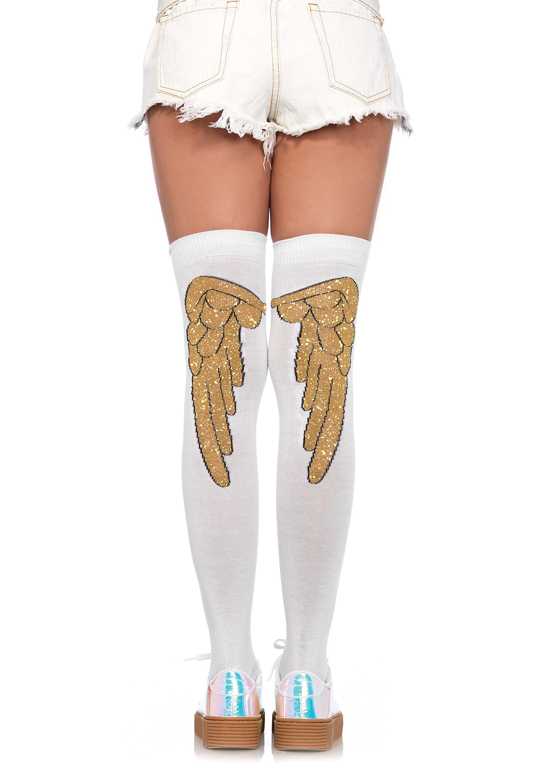 Women's Angel Wing Knee Socks