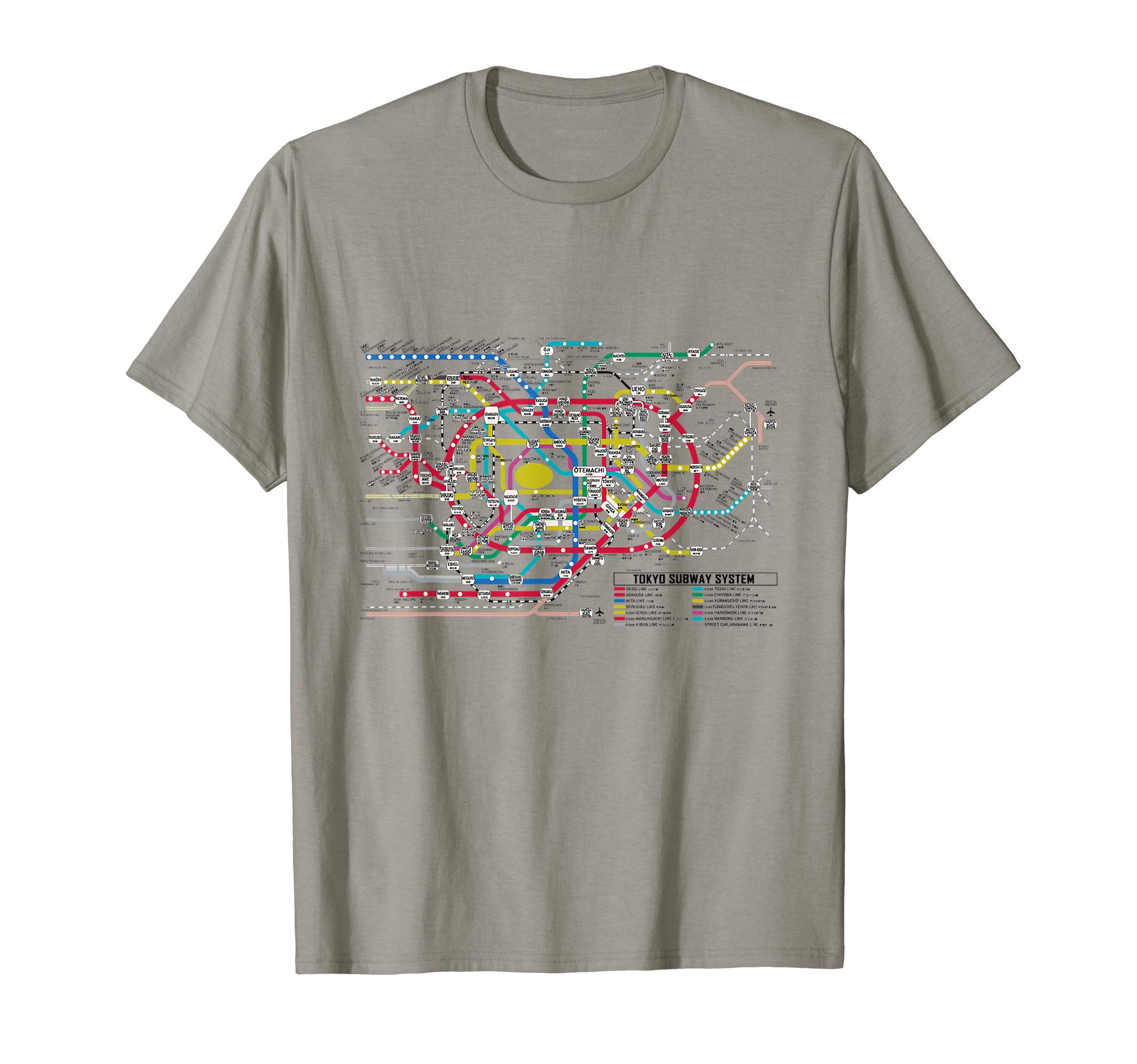 Tokyo Subway Map - T-Shirt Map of the Tokyo Subway System T-Shirt