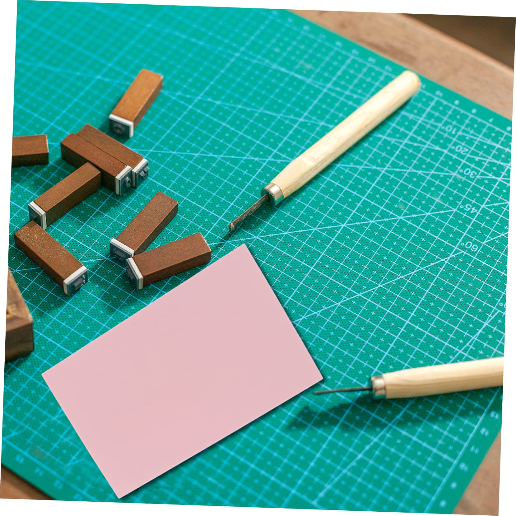 Gadpiparty 2 Set Blocchi Gomma per Intaglio Materiale TPR Morbido per Timbri Fai da Te Accessori Professionali per Stampi Artigianali 5 Pezzi * 2