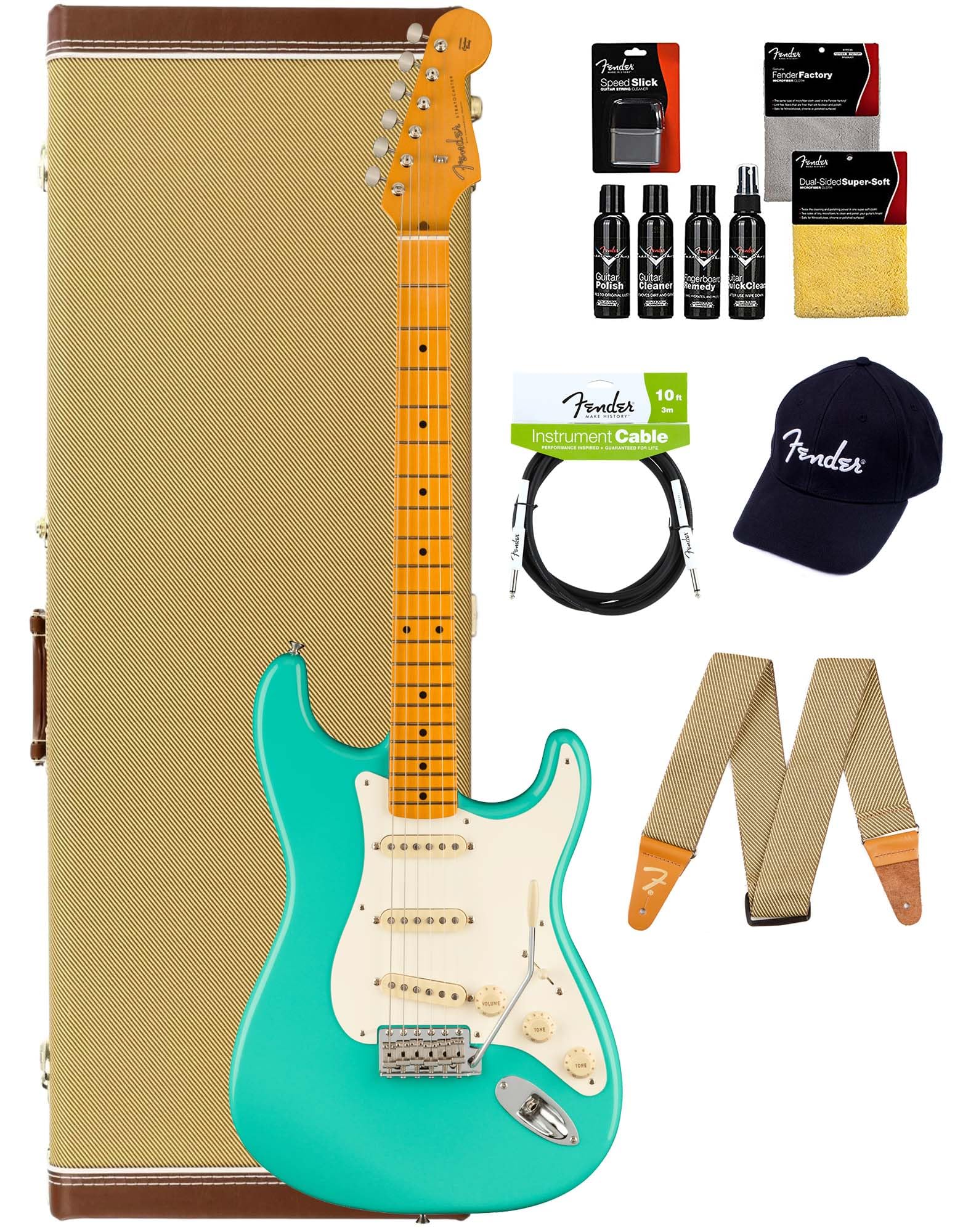 Amazon.com: Fender American Vintage II 1957 Stratocaster - Sea