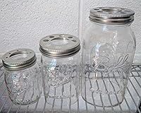 Vista 5 de Tapa de iluminación de acero inoxidable para frascos de conservas (tapa individual, boca regular)