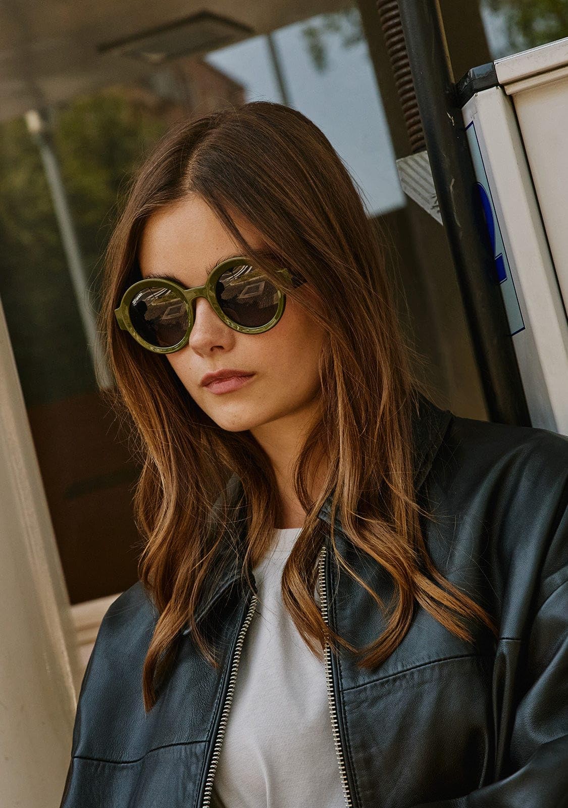 D.Franklin Occhiali da sole - Unisex - Con lenti protettive UV - Modello 913 - Rotondi - Per uomo e donna - Sunglasses