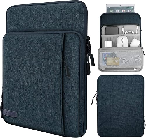 Miniatura 1 de MoKo Funda de transporte para tablet de 9 a 11 pulgadas con bolsillos de almacenamiento para iPad Air 5 de 10.9 pulgadas 2022, iPad Pro 11 20212020,