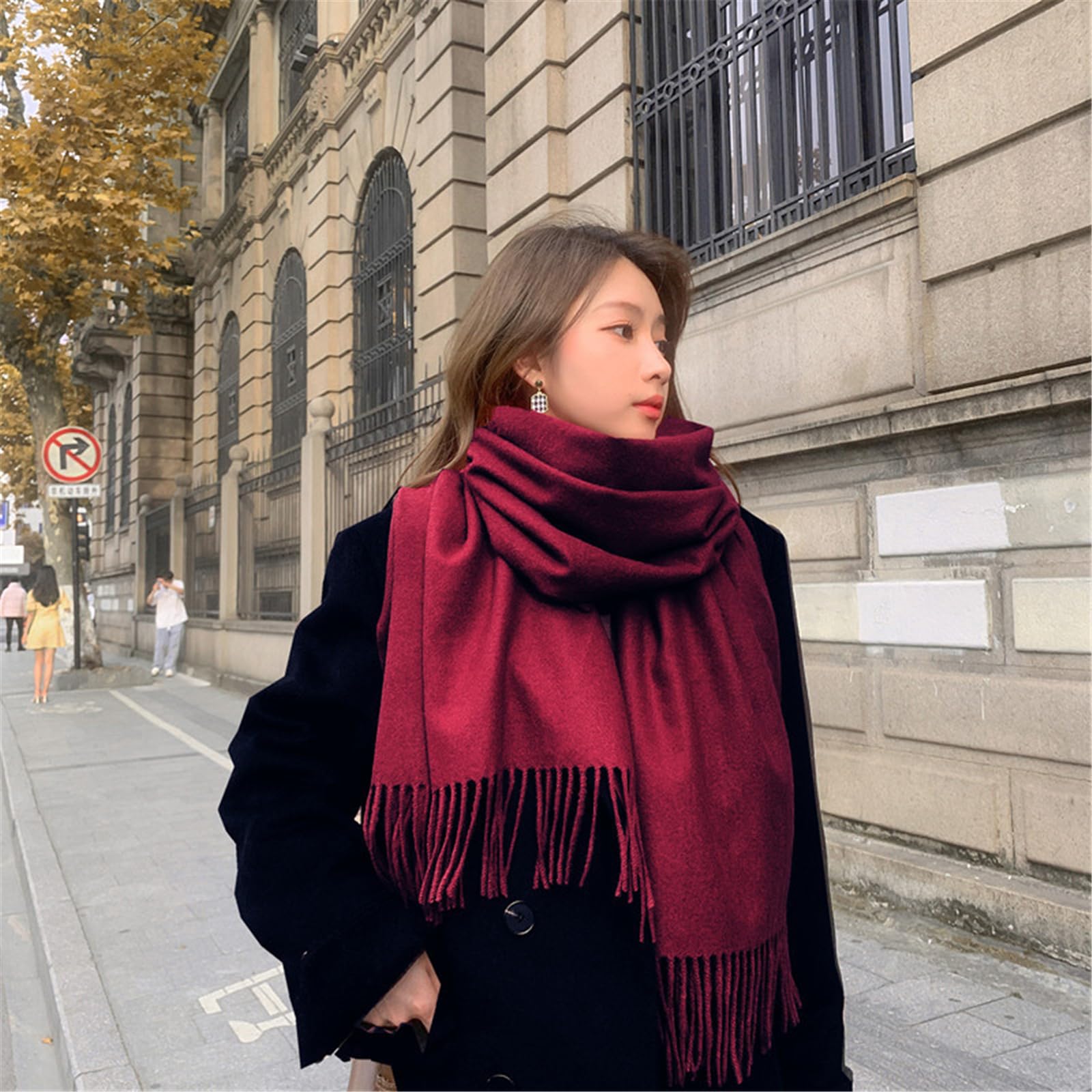 Foulard Donna Sciarpe Da Alla Moda Versatili Calde E Spesse Per L'autunno Inverno