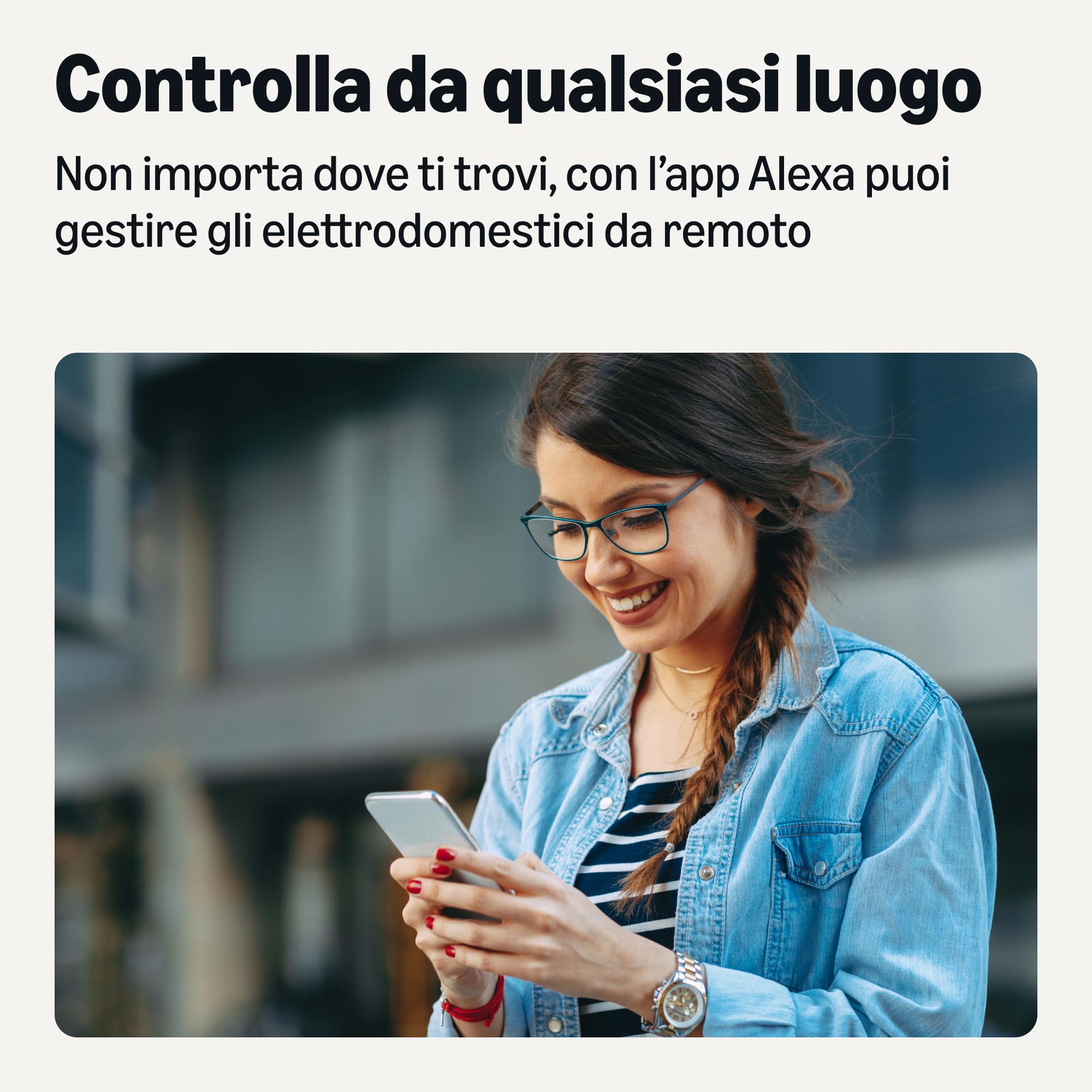 Amazon Basics Presa intelligente Wi-Fi smart plug, singola per interni (presa europea), compatibile solo con Alexa, bianco, 1 pezzo
