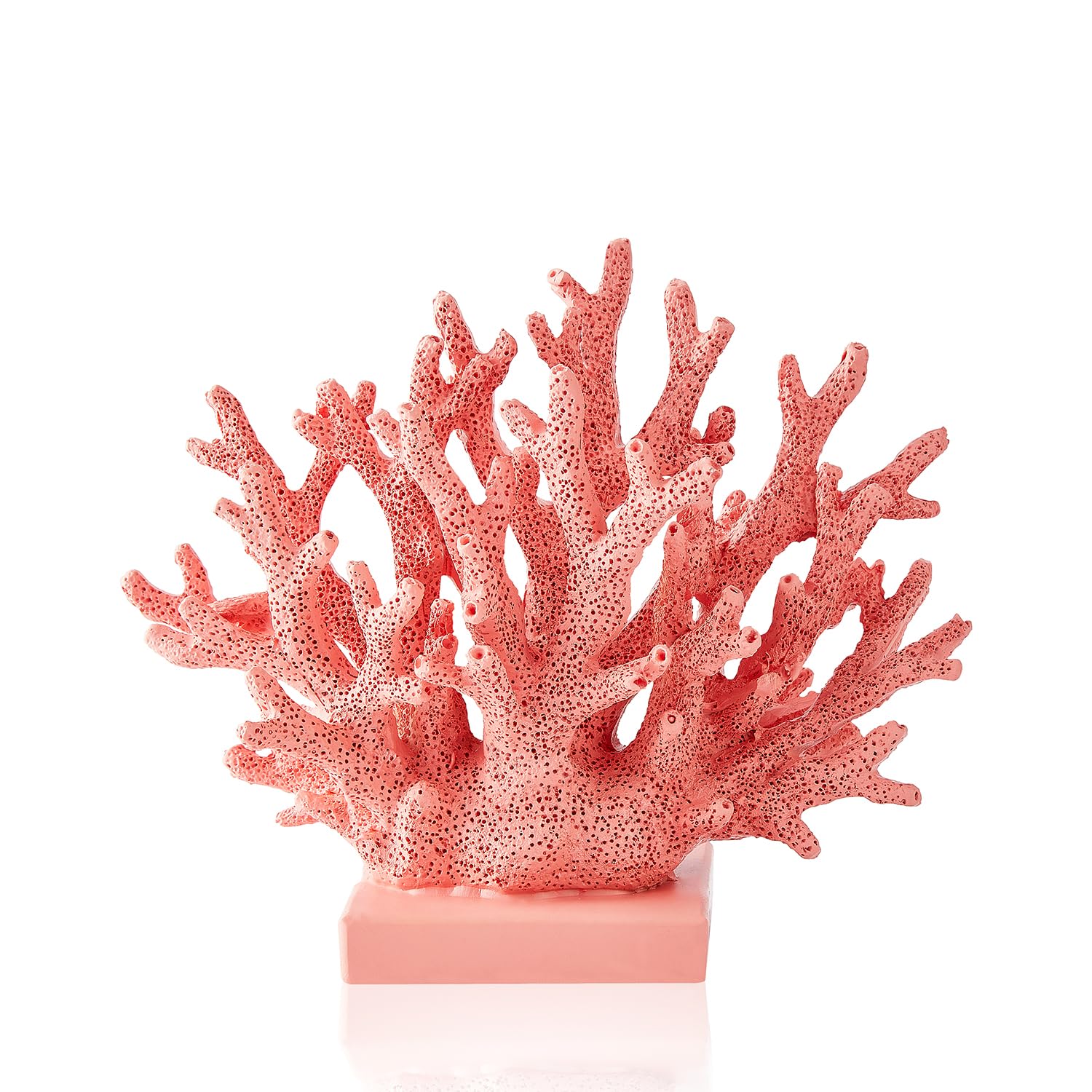 Ottalent Artificial Coral Reef Décor, Nautical Decorations for Home, Marine Style Decoration, Ocean Themed Cabinet Shelf Tabletop Decor (Pink)