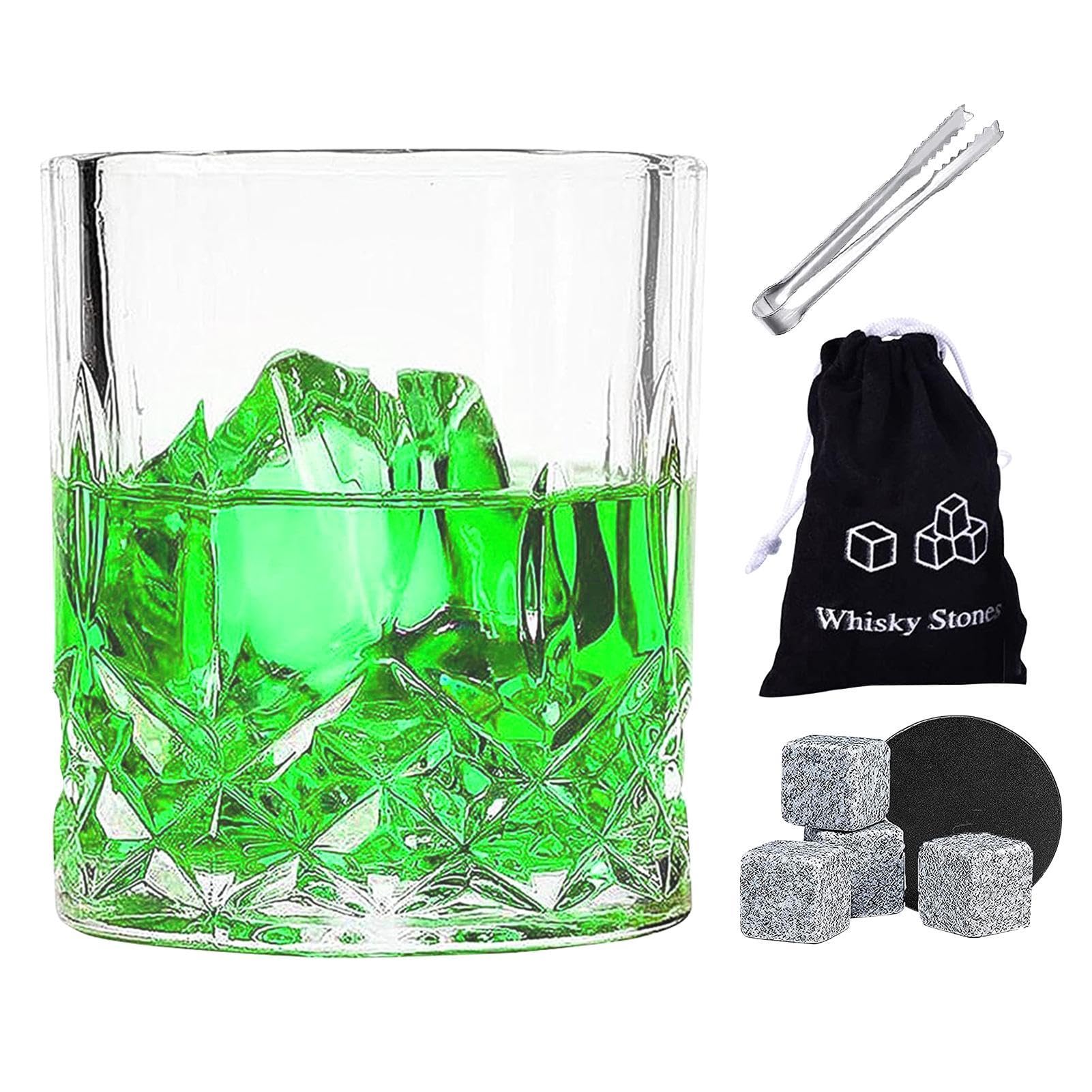 Piedras de whisky reutilizables con vasos: disfruta tu bourbon frío y sin aguar