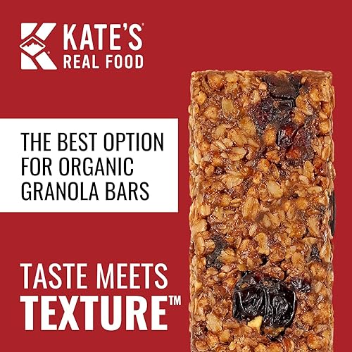 Miniatura 2 de Kate's Real Food Barras energéticas orgánicas, sin OMG, ingredientes totalmente naturales, sin gluten y sin soja, aperitivo saludable con sabores
