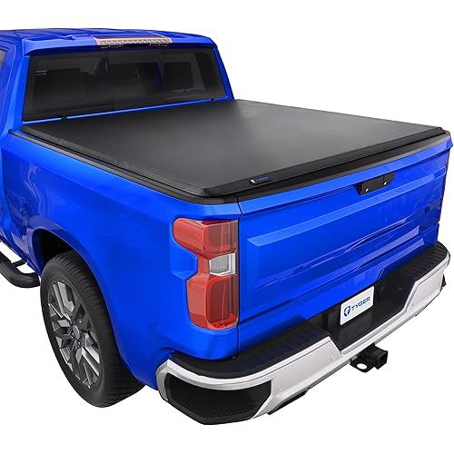 Tyger Auto T3 Soft Tri-fold Truck Bed Tonneau Cover Compatible with 2019-2025 Chevy Silverado GMC Sierra 1500 (Not Fit 19 LD; 19-25 Classic) | 6'7" (79") Bed | TG-BC3C1054
