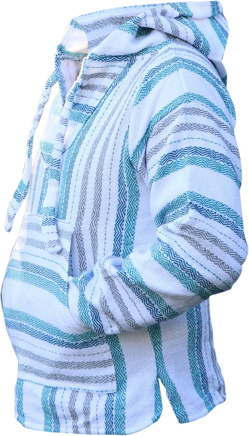 Del Mex Mexican Baja Hoodie Sweatshirt Pullover Jerga Surf Poncho Drug Rug - Image 3