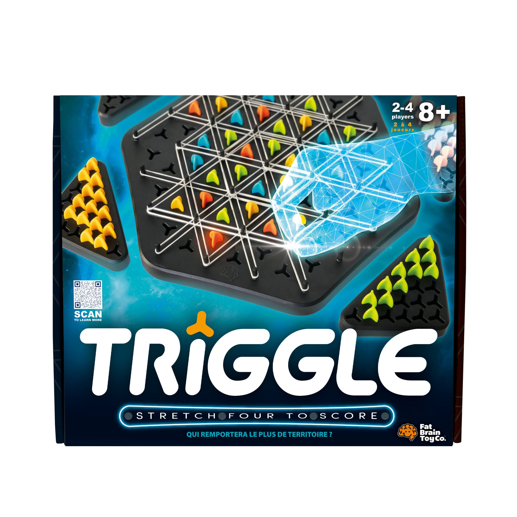 Triggle Gioco Da Tavolo Strategico - Triangoli A Catena Con Elastici E Pedine - Divertente Gioco In Famiglia Per Adulti E Bambini