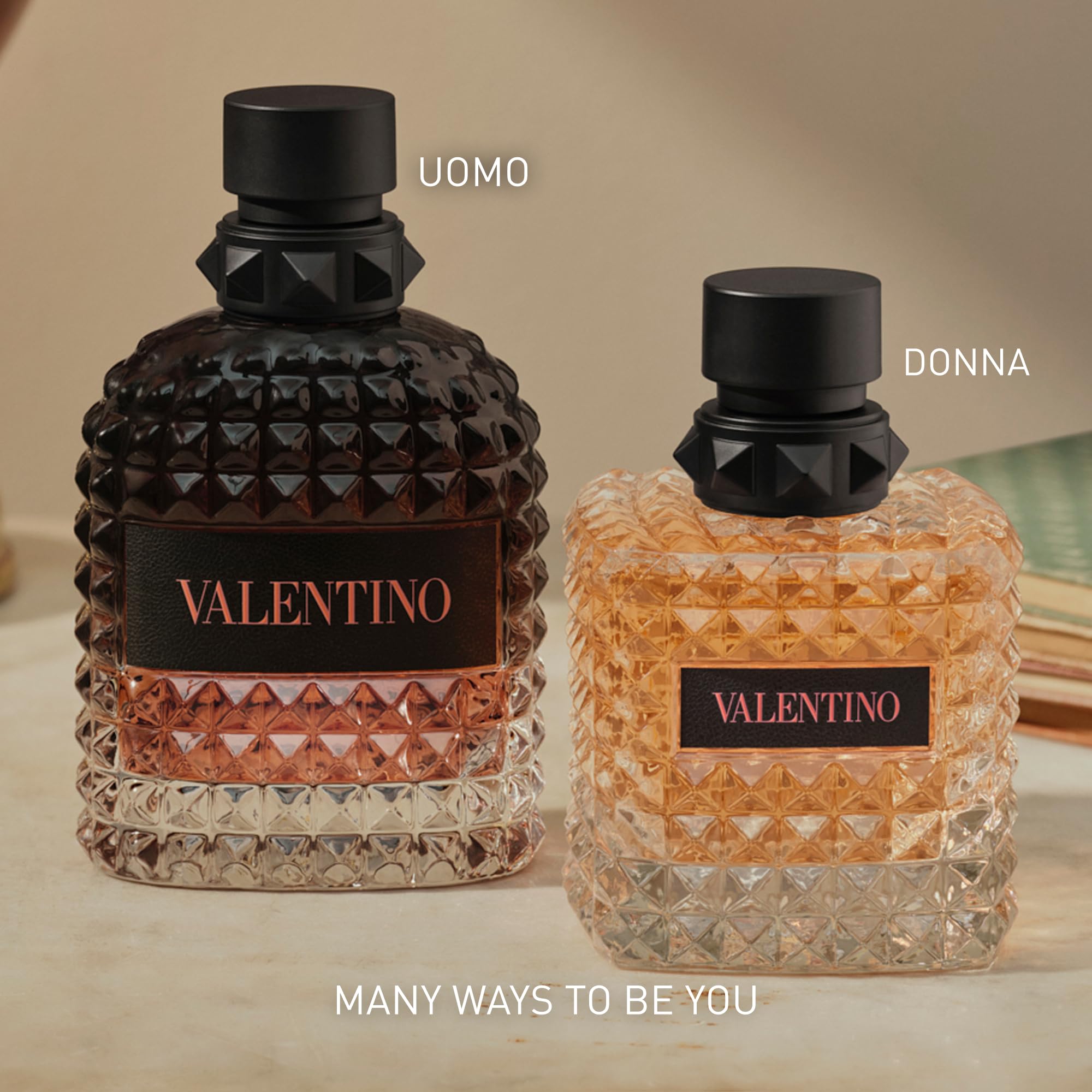 Valentino Uomo Born In Roma, eau de toilette dalla freschezza leggera, perfetta per chi preferisce note leggere e fresche, flacone da 100 ml pensato per accompagnare i gesti di benessere di ogni giorn