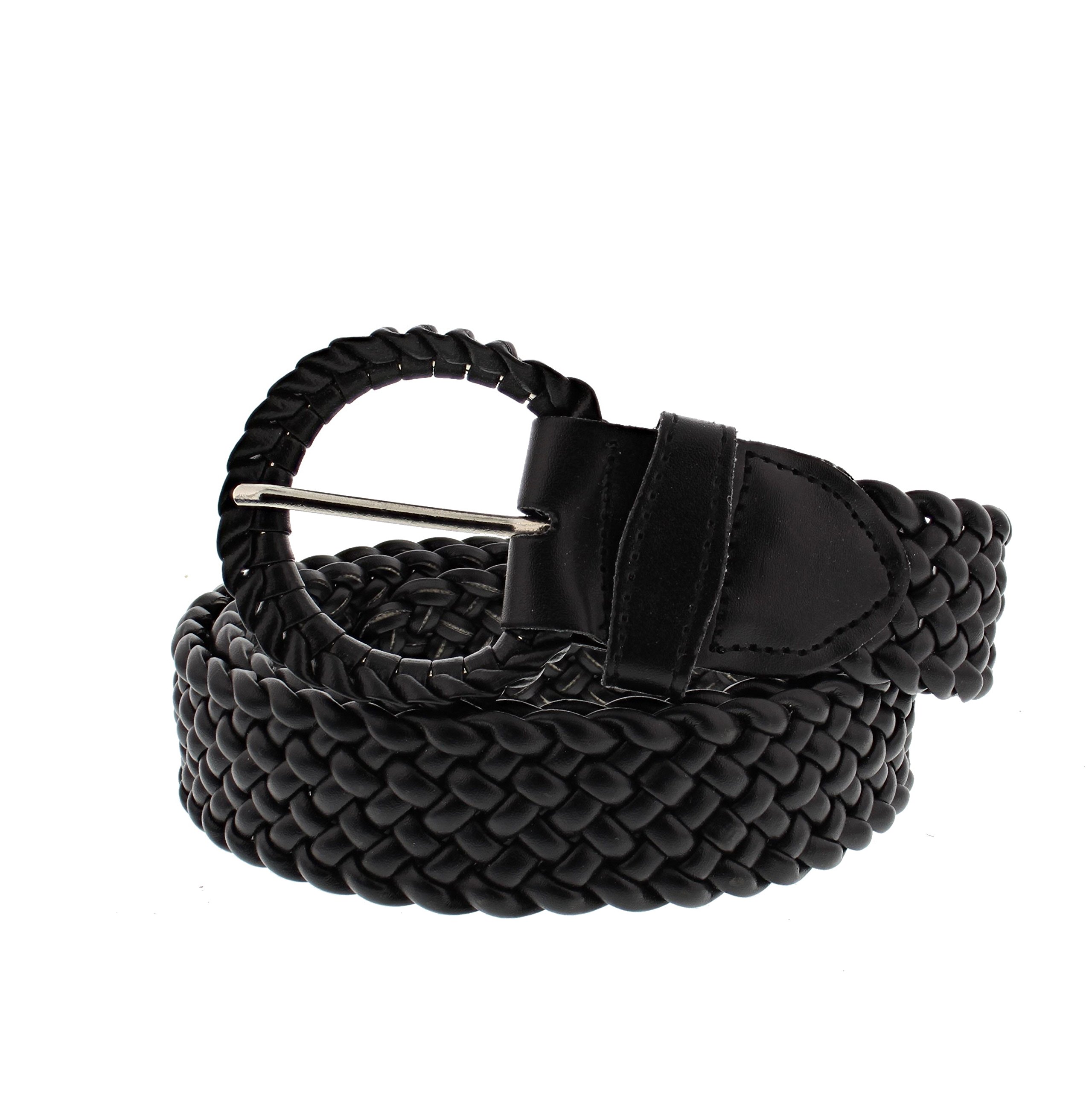 Zac's Alter Ego Retro Style Plaited Chevron Belt with Large Buckle