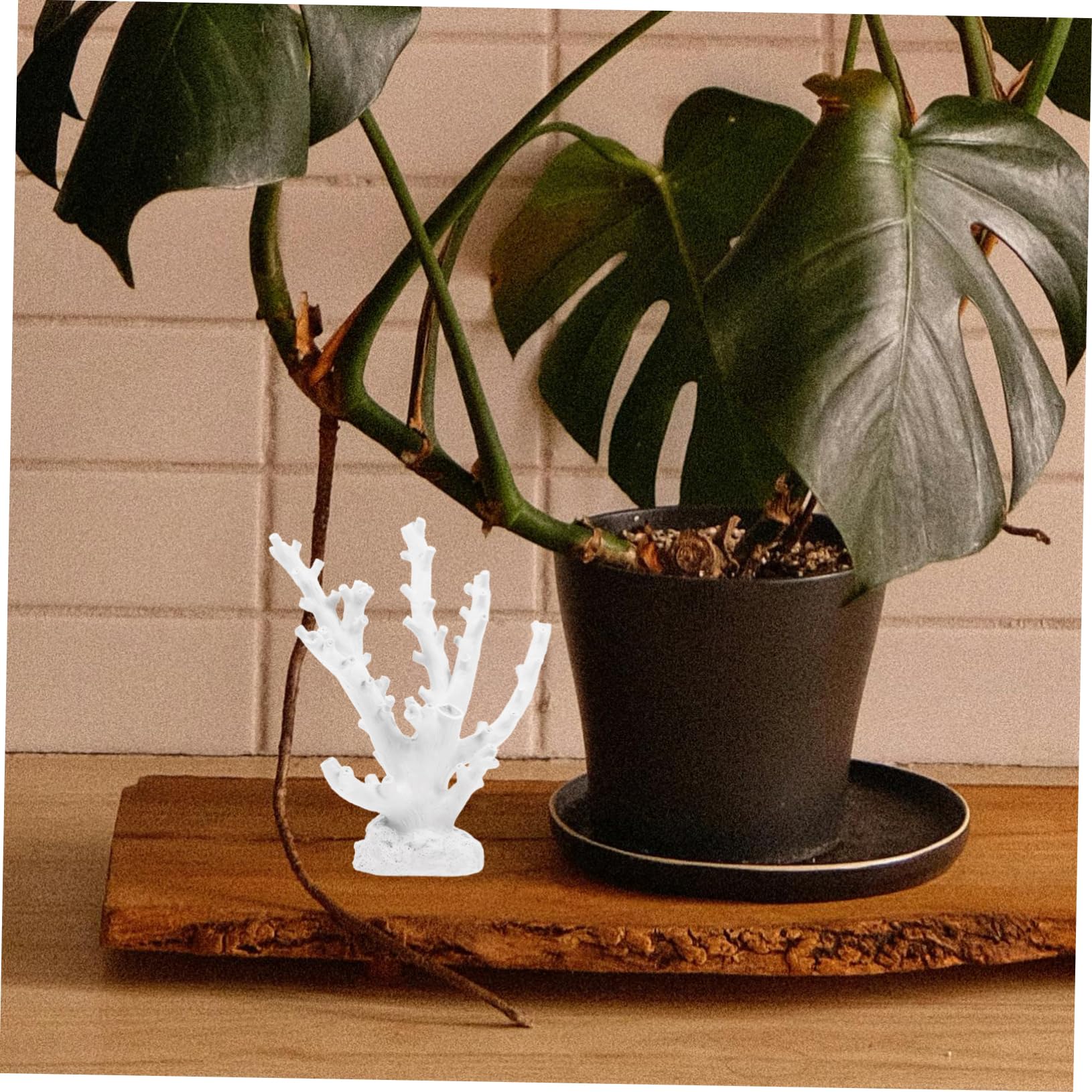 Cabilock Adornos de Coral de Resina de Estilo Mediterráneo Decoración Artificial para Acuario Adorno Paisajístico para Peceras para Entrada y Sala de Estar