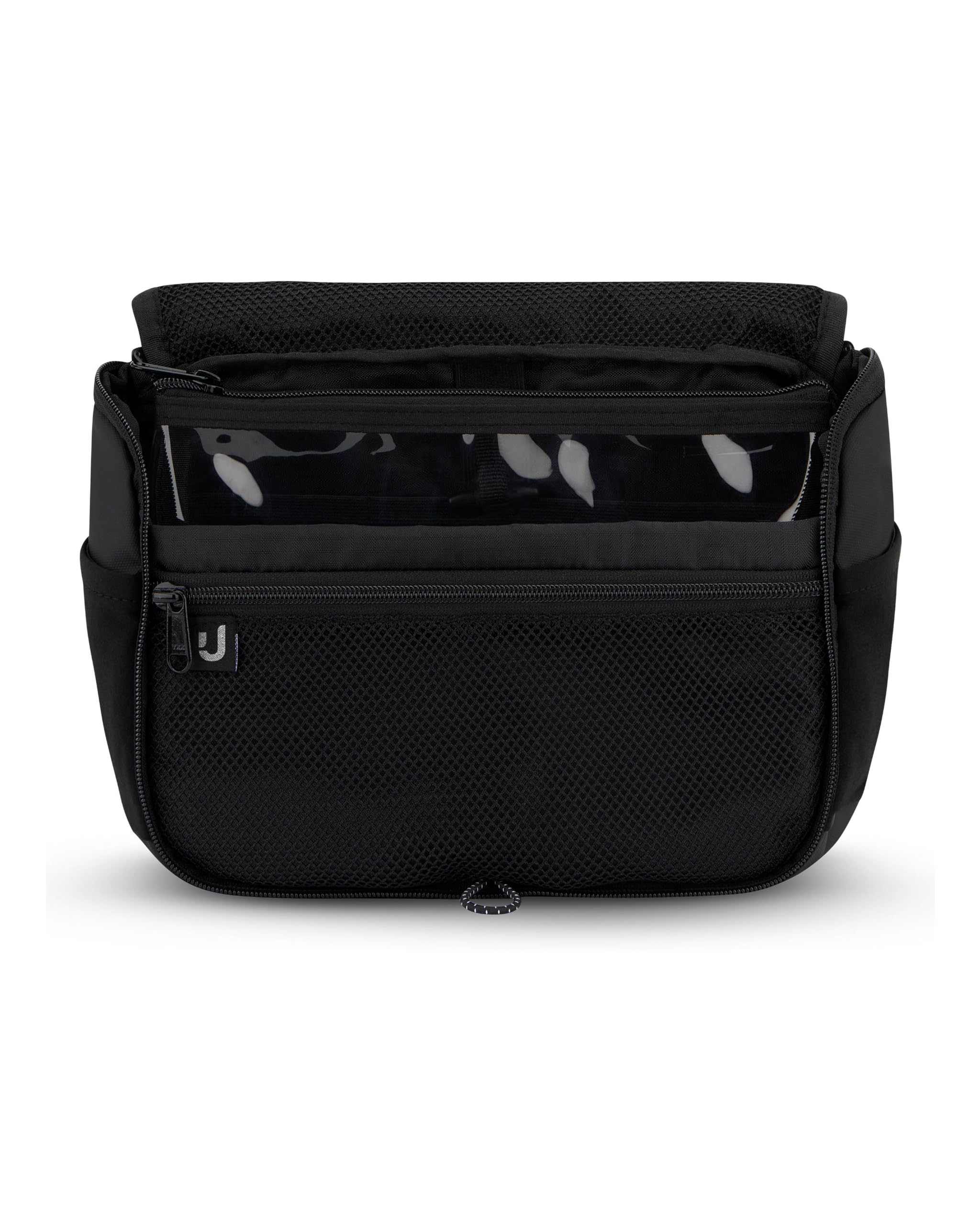 Johnny Urban Beauty Case Donna & Uomo Nero - Logan - Elegante Borsa da Toilette da appendere - Nécessaire da Viaggio - Beauty Case con Sacchetto Trasparente per i Liquidi del Bagaglio a Mano