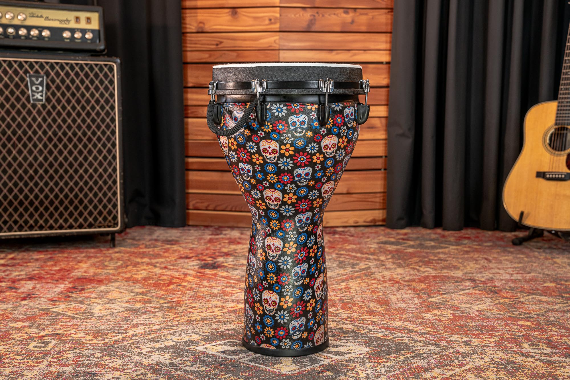 Meinl Percussion 14" Jumbo Djembe, Day Of The Dead