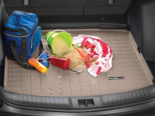 Miniatura 7 de WeatherTech Forro de maletero de carga para Toyota RAV4 Hybrid, RAV4 - Detrás de la segunda fila (421246) Gris