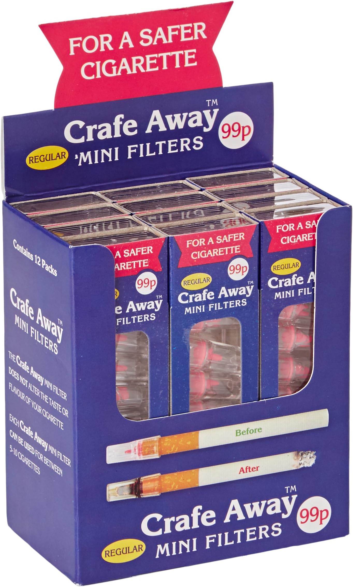 anti-smoking mini filters 10 (6 pack)