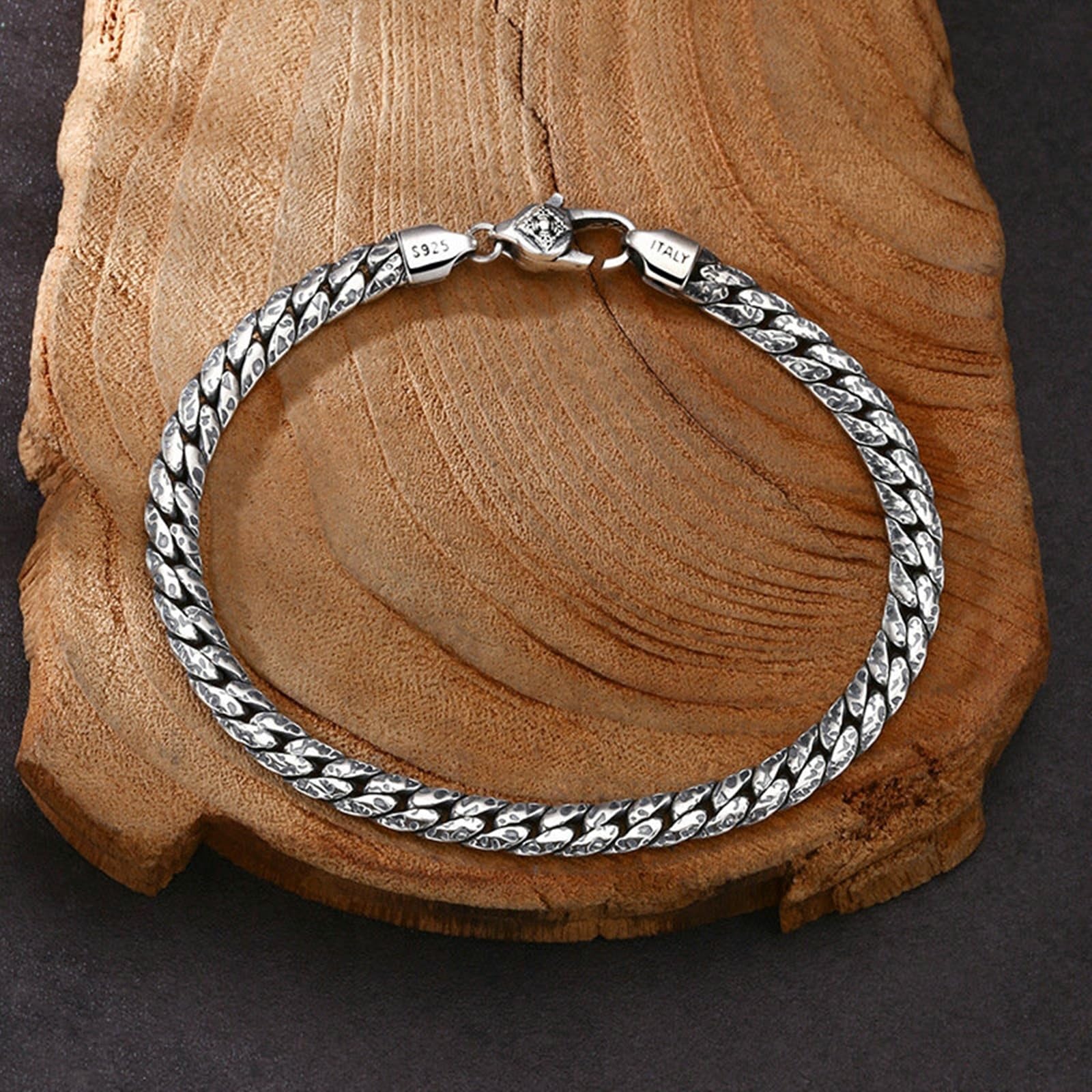Armband Sterling Silber 925er Herren Panzerkette Armband
