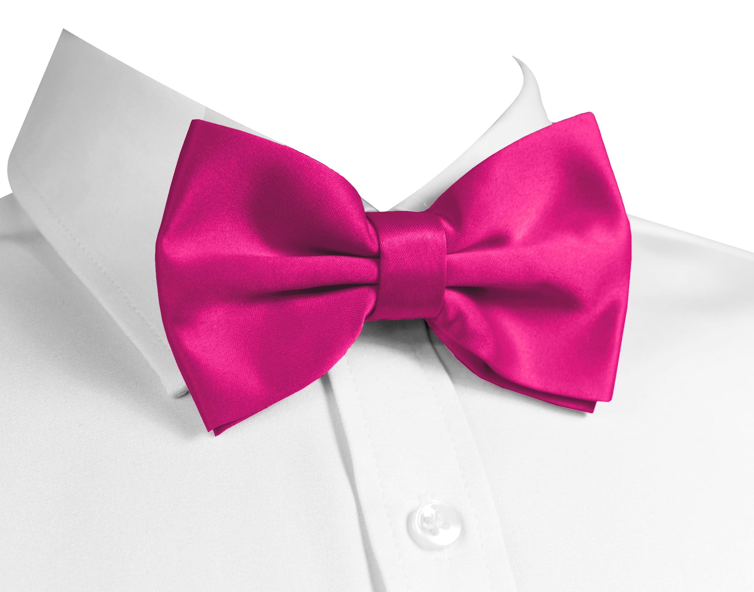 TrileceBow Ties for Men - Men's Solid Pretied Bowties for Formal Wear - Adjustable Bow Tie - Bow ties for Woman