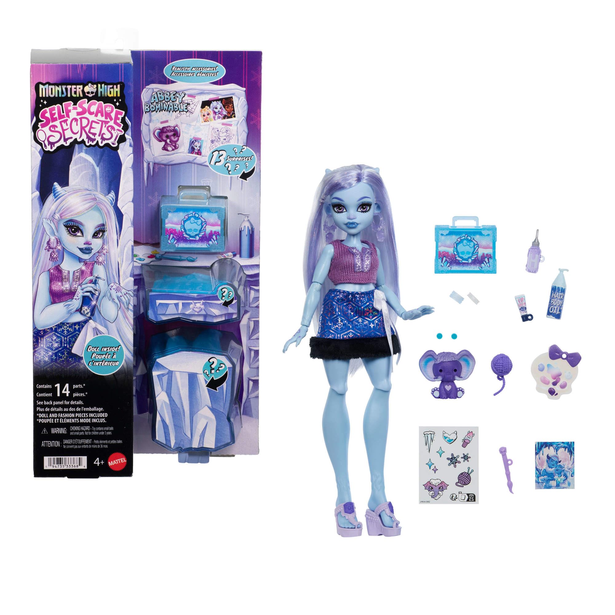 Monster High Self-Scare Secrets Abbey Bominable Puppe