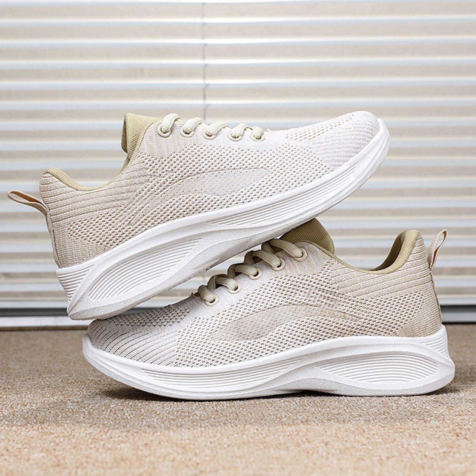 Zapatillas ligeras para mujer, zapatillas de gimnasio para mujer, cómodas, antideslizantes, para estar de pie, todo el día, informales, con soporte de arco, zapatos suaves para caminar, gimnasio,