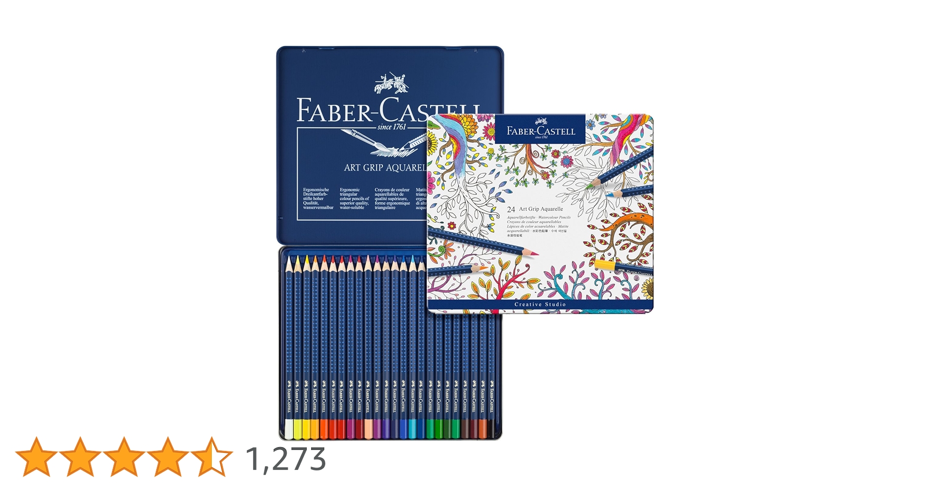 Amazon.co.jp: ファーバーカステル アートグリップ 水彩色鉛筆24色