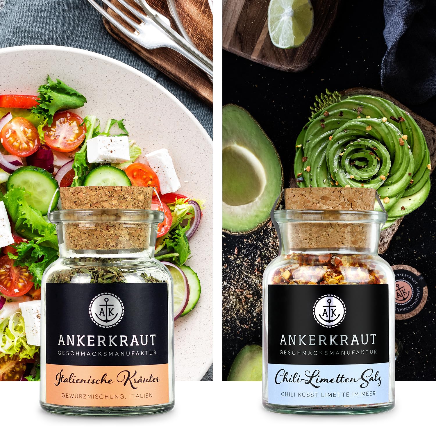 Ankerkraut Meal-Prep Gewürz-Set mit 12 Gewürzen, lecker & abwechslungsreich kochen, für Hühnchen, Gemüse, Reis & Co., bis zu 220 verschiedene Geschmackskombinationen