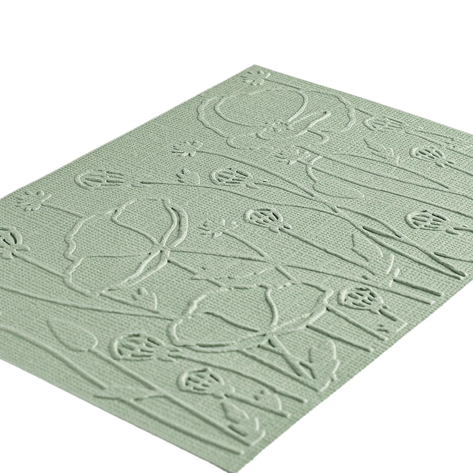 Vaessen Creative Carpeta de Embossing, Campo de Amapolas 14,6 x 10,8 x 0,5 cm, 1 pieza, para Tarjetas de Cumpleaños, Tarjetas de Nacimiento, Tarjetas de Navidad y Manualidades con Papel