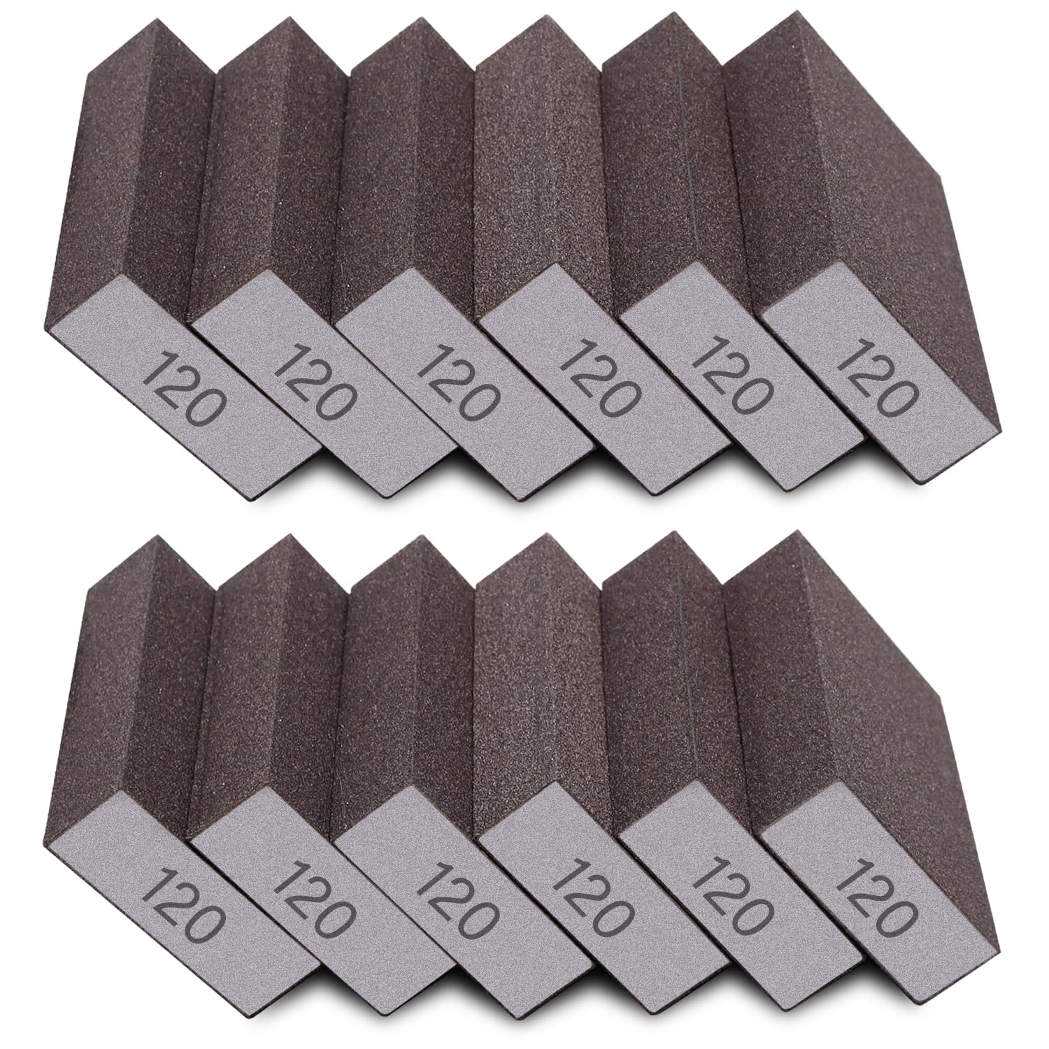 Fine Sanding Sponges - 12 Pcs, Reusable -11