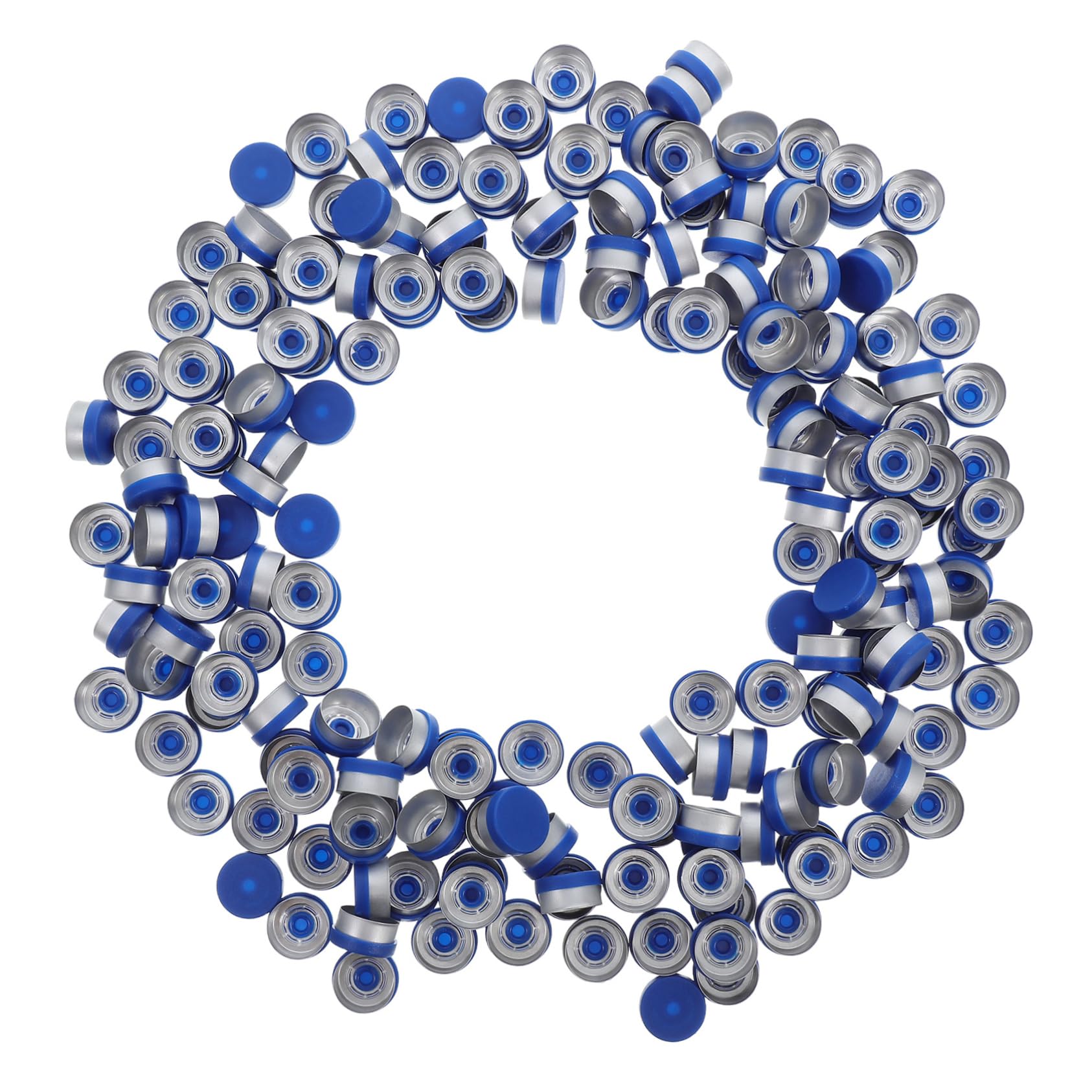 KICHOUSE Versatile 200pcs Flip Caps for Glass Bottles Aluminum Plastic Caps Bottle Mouth Sealer Airtight Seal