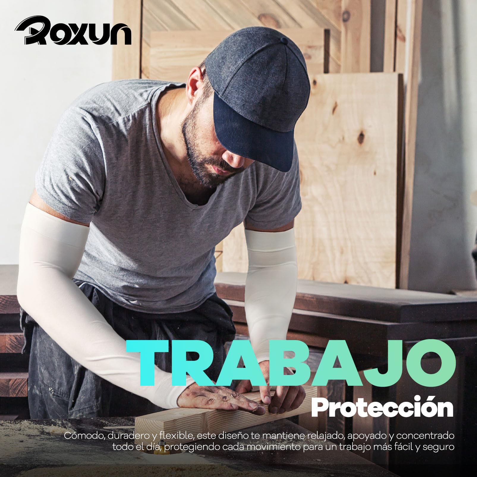 ROXUN Mangas de Brazo Protección UV Compresión Refrescante Cubre Tatuajes