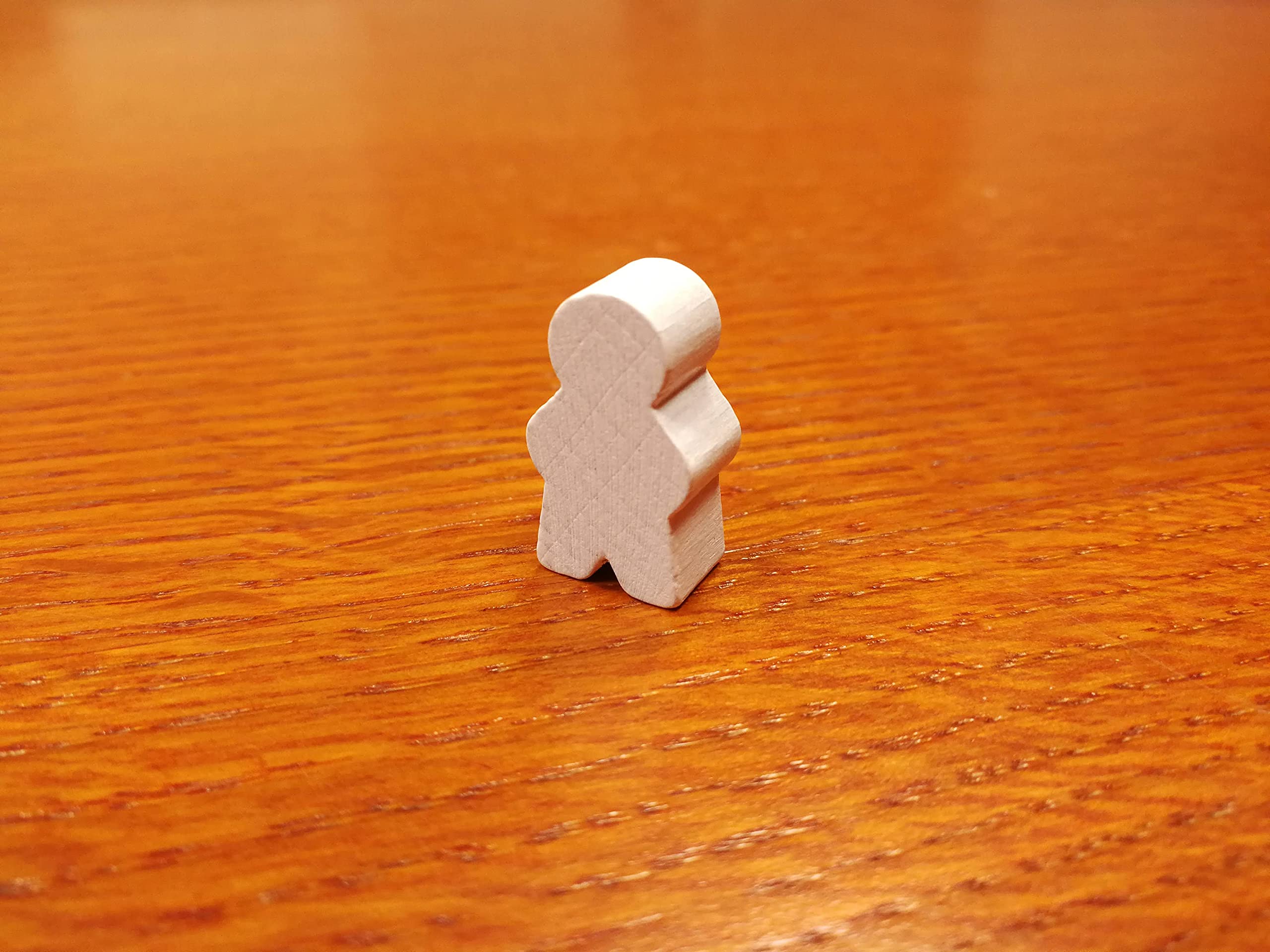 LPG Pedina per Gioco da Tavolo, Gioco in Scatola, Gioco di società, sconti per Ogni quantità, Confezioni e Colori a Scelta, pedina omino Junior in Legno (Bianca, 500)