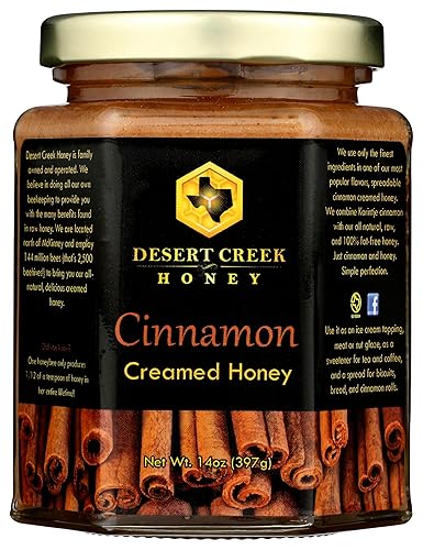 Desert Creek Miel de canela Creamed Miel, 14oz