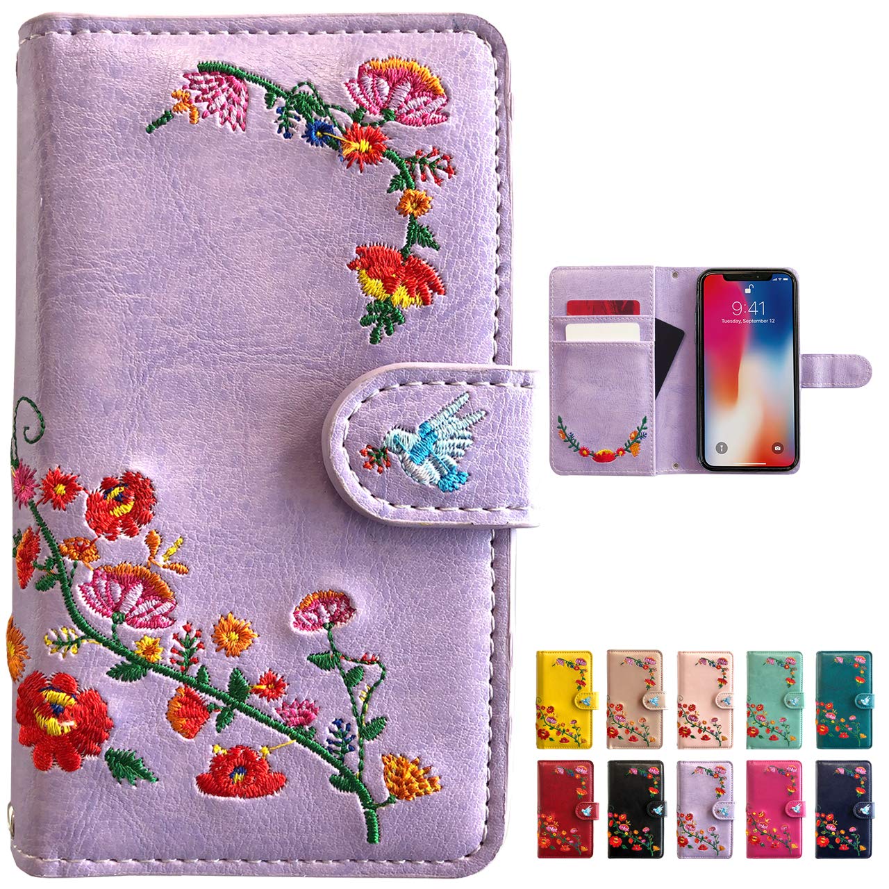 Amazon.co.jp: F-03K らくらくスマートフォン me 用 花刺繍 ケース