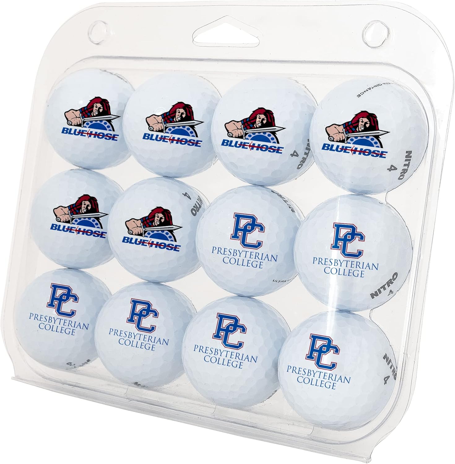 Desert Cactus Presbyterian College Golf Balls 12 Pack – PC Blue Hose Full Color Dozen – Officially Licensed Sport Team Accessory