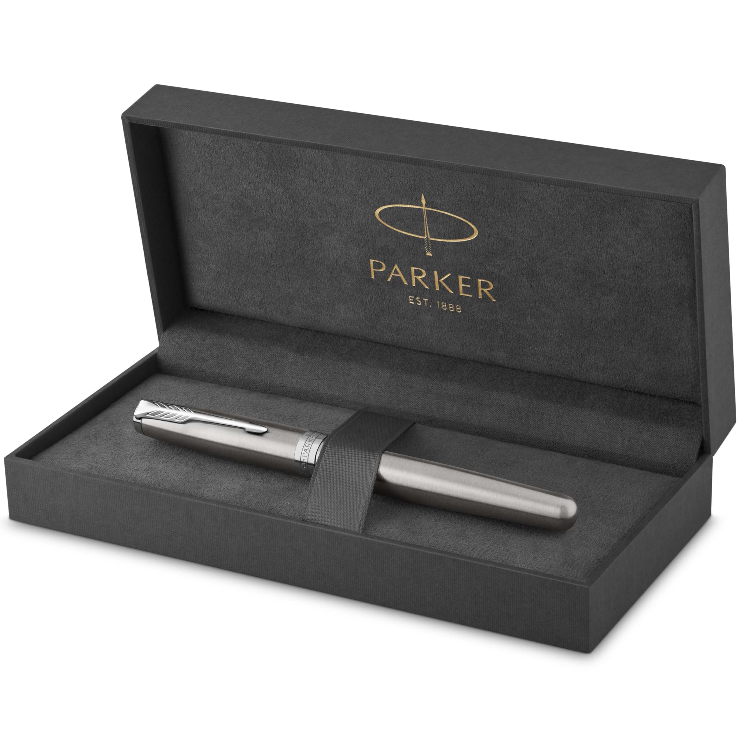 Sonnet Rollerball Pen | Stainless Steel with Palladium Trim | Fine Point Black Ink | Gift Box