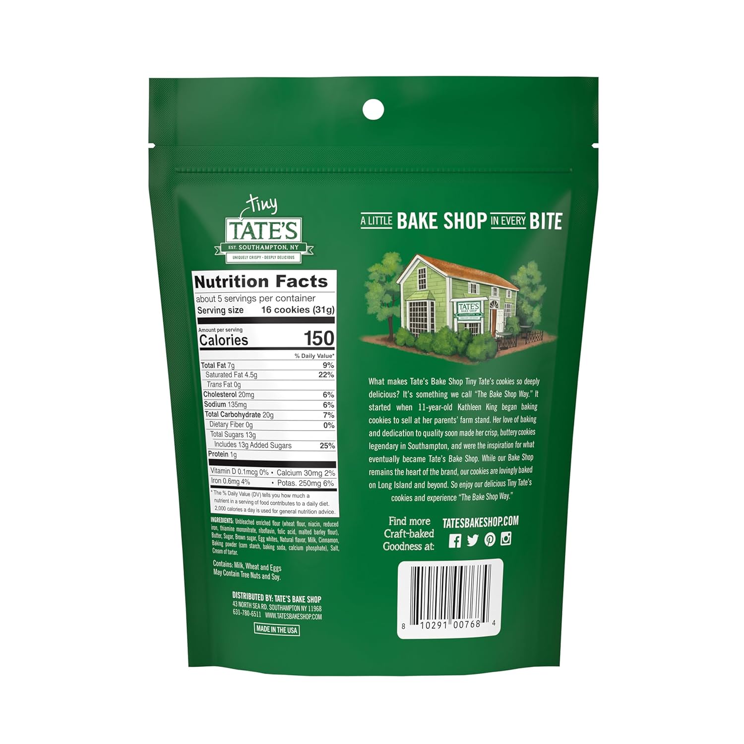 Tate's Bake Shop Tiny Snickerdoodle Cookies, 3-5.5 oz Bags
