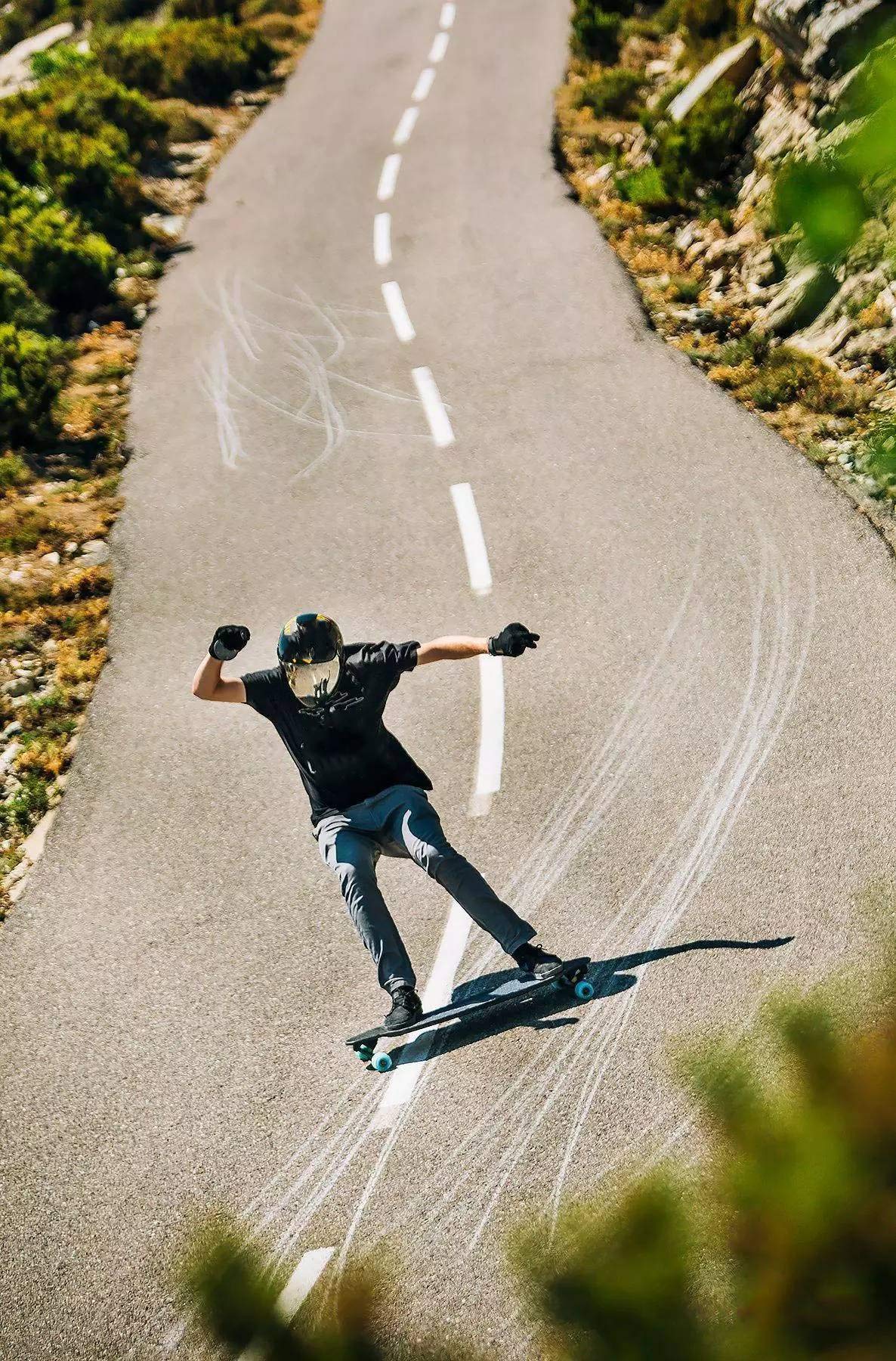 TangDao Mini Longboard 80cm Croiseur Bois d'érable 8 Plis Roulement ABEC-7